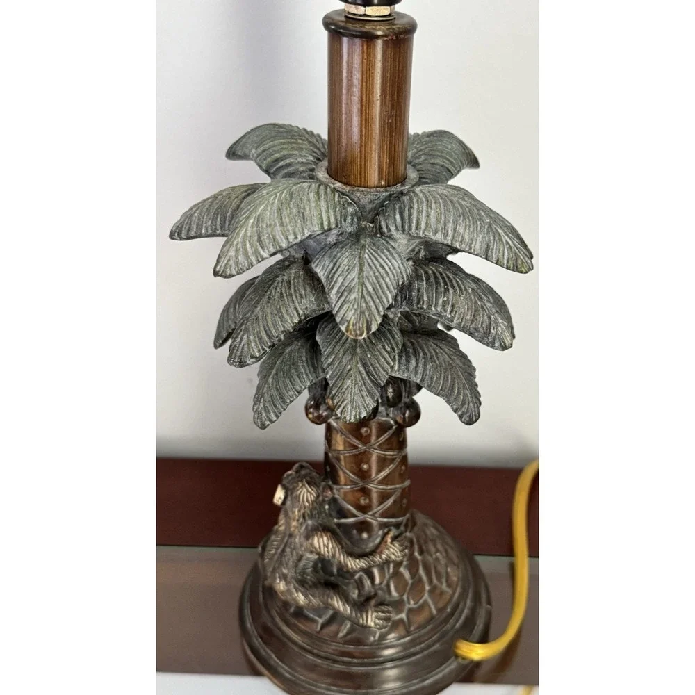 Vintage Monkey Palm‎ Tree Table Lamp Base Hollywood Regency Tropical Decor